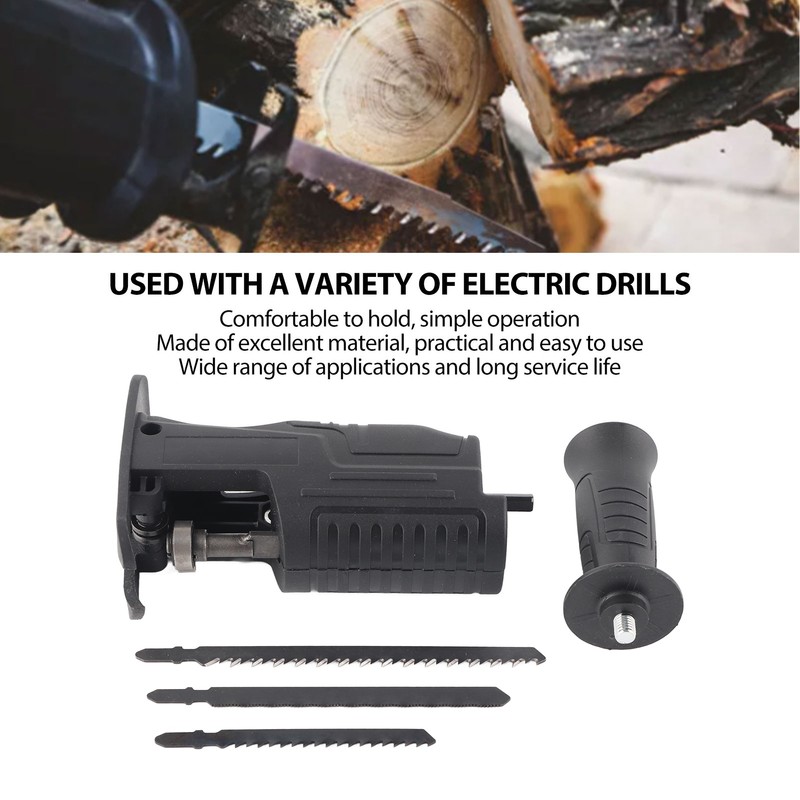 Drill Saw Attachment Cordless Reciprocating Jig Power Tool Accessories for