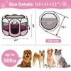 Pink Puppy Playpen for Large Dog Cat, Dog Tent Crates