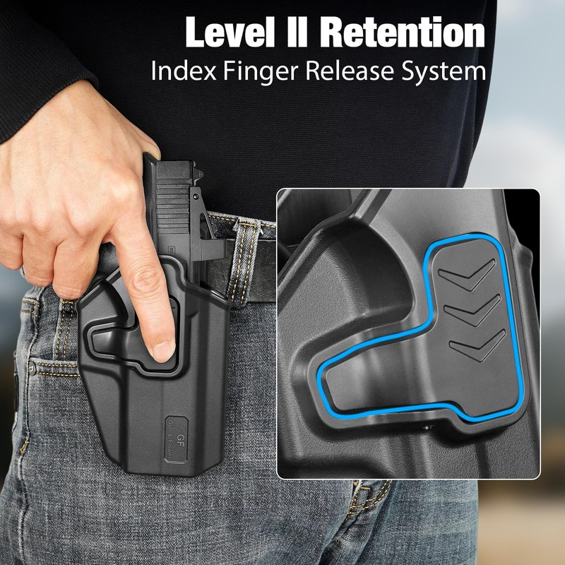 GUN & FLOWER OWB Holster for Glock 43 / 43X