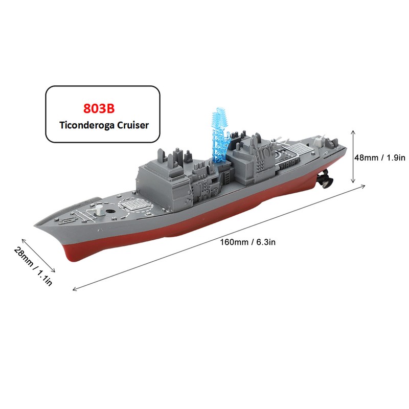 2.4GHz Remote Control Mini Boat Simulation Remote Control Warship Water