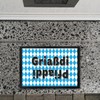 Griaßdi Pfiaddi Doormat 35 x 50 cm with Bavarian Flag