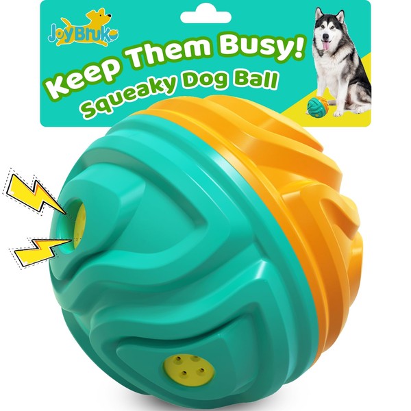JoyBruko Dog Ball for Aggressive Chewers - Interactive Dog Toy