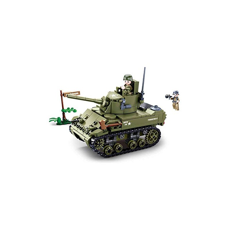 Sluban M38-B0856 WWII-m5 Light Tank