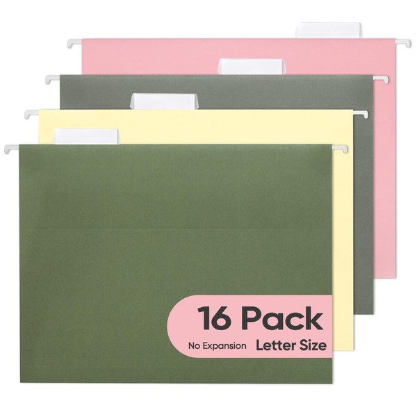 BALEINE Hanging File Folders, 16PK Letter Size Hanging File Folders
