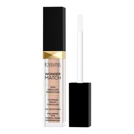 Eveline Cosmetics Wonder Match Wonder Match Liquid Concealer No 15 Natural with Hyaluronic Acid, Thermal Water & Amazonian Clay - Anti-Aging, Hydrating Formula