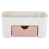 Multi-Functional Desktop Organizer with Drawer, Plastic Storage Box Jewelry Makeup