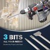 ZELCAN Chisel Set with SDS Max Shanks, 3pc SDS Max