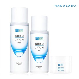 Hada Labo [Hada Labo] Gokujun 3-Piece Set (Lotion + Milk + Cream) / [하다라보] 고쿠쥰 3종 (로션+밀크+크림)