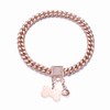 RUMYPET Rose Gold Chain Dog Collar 10MM/14MM Cuban Link Dog