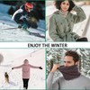 lifwimner Winter Neck Gaiter for Women Men Thermal Fleece Neck