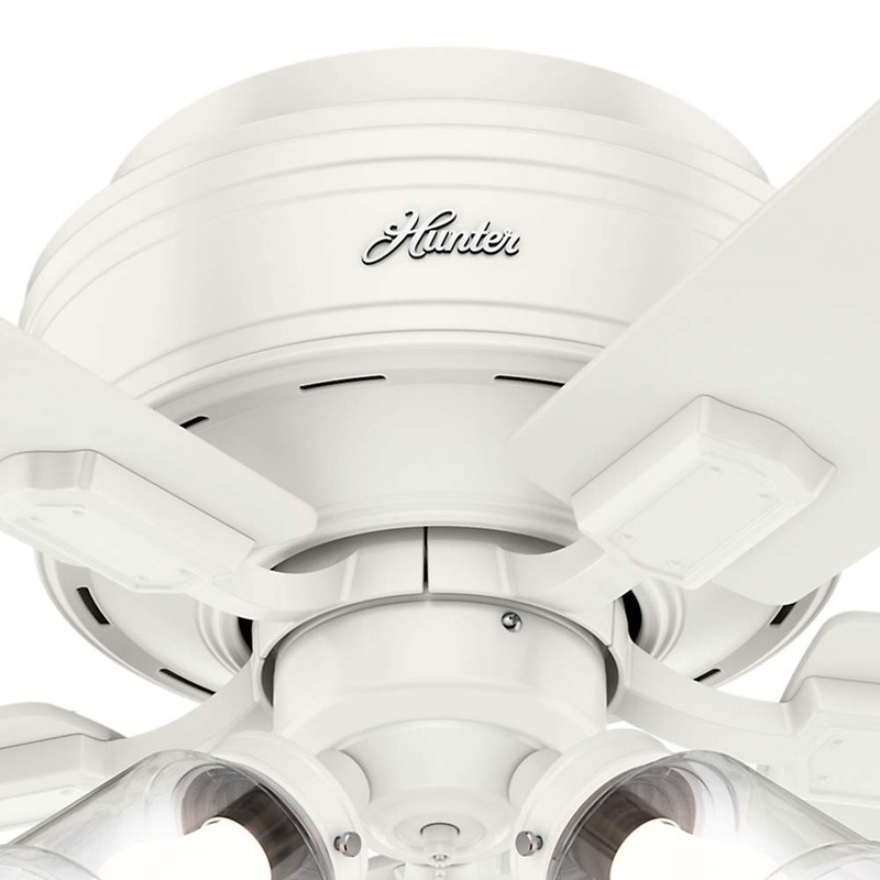 Hunter Crestfield Indoor Low Profile Ceiling Fan with LED Light