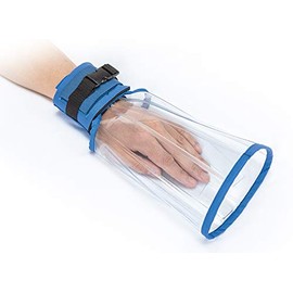 Al Care 20811 Clear Mittens and Wraps, 2 Pieces, Suitable Range: Wrist Circumference: 5.5 - 7.9 inches (14 - 20 cm)
