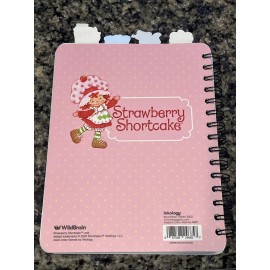 Wildbrain Strawberry Shortcake Vintage Style Notebook Small Pink Tabbed Notepad Journal