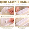Lighterday 4-Pack Adjustable Drawer Dividers,Expandable Plastic Kitchen Clothes Drawer Organisers,Drawer