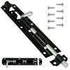 Tower Bolt Heavy Duty Straight Black Lock Slide Gate Door