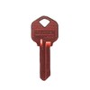 JMA KWI-1AL.RE Aluminum Key Blank, Replacement for Kwikset KW1 Red