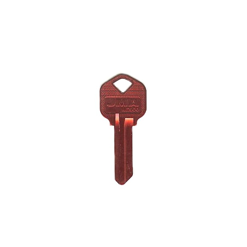 JMA KWI-1AL.RE Aluminum Key Blank, Replacement for Kwikset KW1 Red