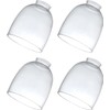 4 Pack Clear Glass Shades, Replacement Glass Globes for Ceiling