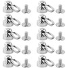 O Ring Spiles 10pcs Brass Rivet Studs Screw Back Round