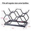 Drincarier Countertop Wine Rack - 5 Bottle Freestanding Modern Gold