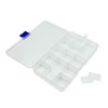 Small Detachable 15-Compartment Multi-purpose Storage Case for Accessories Parts Storage 5ea