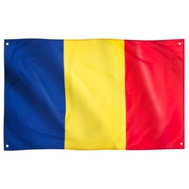 Runesol Romania Flag, 91x152cm, 3ft x 5ft, 4 Grommets, Eyelet In Every Corner, Unification Day, Synaxis of St John the Baptist, Romanian Flag, Steagul României, Premium Flags