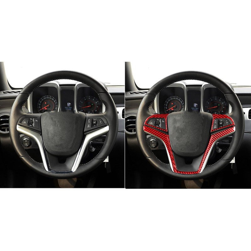PJFUS Center Console Sticker Compatible with Camaro 2012-2015 (Steering Wheel