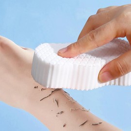 Buy 1 Get 1,3D Bath Sponge,Mud and Ash Scrubbing Sponge,Exfoliating Bath Sponge,Skin Friendly and Reusable,Alternative to exfoliating Gloves,Random Color.