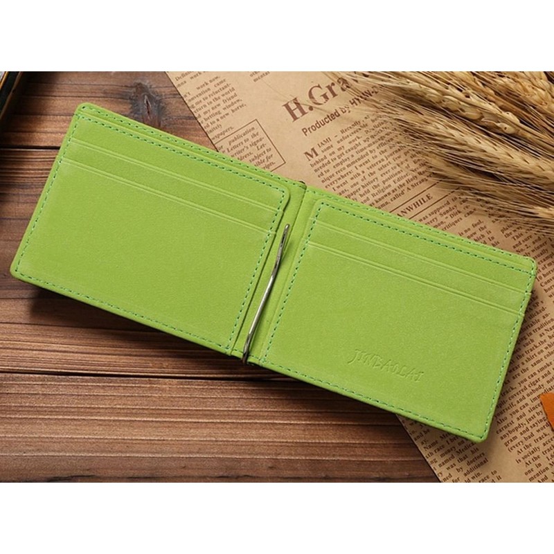 Money Clip Slim Wallet 4cc Leather with Soft Inside Present