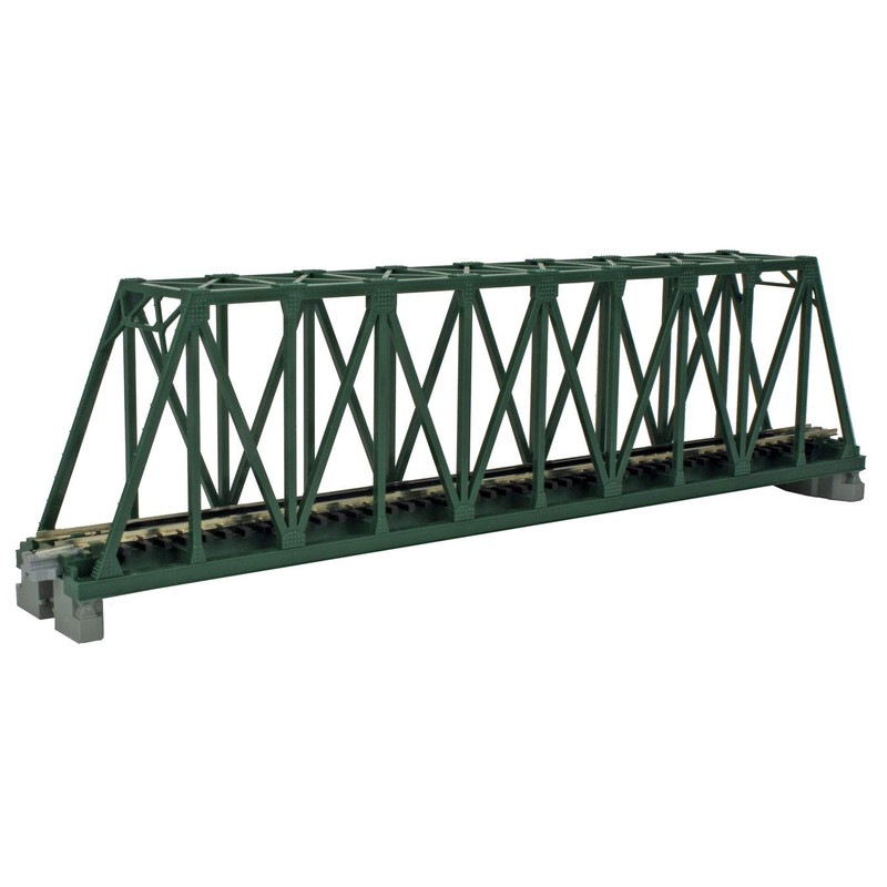 N 248mm 9-3/4" Truss Bridge, Green