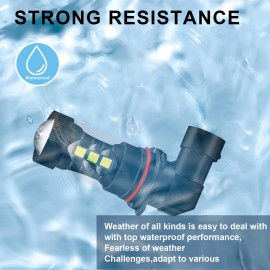 SHENKENUO Yellow Fog Light For GMC Sierra 2003-2006 fog light/driving light LED Bulbs Kit