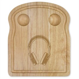 'Wireless Gaming Headset' Wooden Breakfast Board (WB00073316)