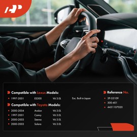 A-Premium Power Steering Pump Pulley Compatible with Toyota Camry 1997-2001, Sienna 2000-2003, Avalon 2000-2004, Solara 2000-2003 & Lexus ES300 1997-2001, 3.0L