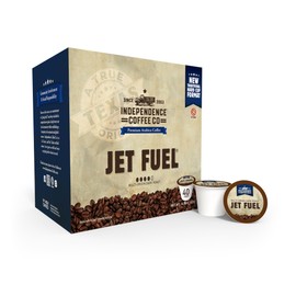 Independence Coffee Co. Jet Fuel Intense and Heavy Body, Dark Roast, Single Serve Coffee K Cup Pods, 40 Count