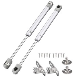 Magsellsky Gas Struts Pack of 2 Gas Springs 100N / 22.5lbf / 10kg for Kitchen Cabinets, Hinges for Toy Boxes, Lifting Support, Lid Holder