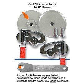 HANS Device Quick Click Helmet Attachment, fitting SA Helmet