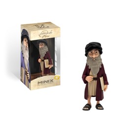 MINIX Leonardo da Vincci Collectibles Figurine 12 cm Display Gift Idea for Children and Adults, History and Art Fans, MN16105, Multicolor