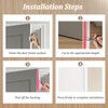 T-Shaped Clear Silicone Door Draft Stopper 1.97" x 20FT for