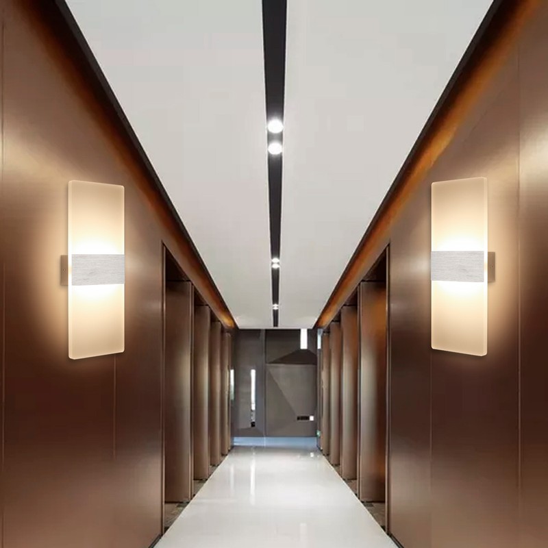 Tomshine Modern LED Wall Light 12W Acrylic Wall Sconce Decorative