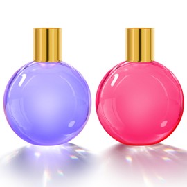 Louxiar Set of 2 Candle Holders, Round-Shaped Candlestick Holders for Taper Candles, Glass Candle Stick Holders Candle Stand, Table Centerpieces for Wedding Dinner Party Home Decor