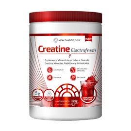 HEALTHADDICTION - Creatina Electrofresh 300g – Sabor Jamaica – Con Minerales, Prebióticos y Aminoácidos – Sin Azúcar, Sin Calorías, Sin Colorantes – 30 Porciones – Suplemento en Polvo