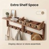 ZOESEEK 29" Coat Rack Wall Mount with Shelf, 4 in