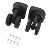 1 Pair ABS Rubber Universal Suitcase Wheels for Trolley Case,