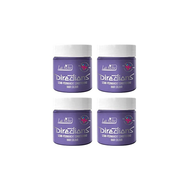 4x La Riche Directions Semi-Permanent Hair Color 100ml Tub -
