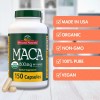 Organic Black Red Yellow Maca Root Capsules 150 Pills for
