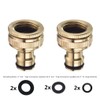 TOPWAYS 3/4 inch and 1/2 inch BSP 2in1 Metal Brass