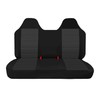 runfider Thickened Oxford Cloth Front Solid Bench Seat Covers with
