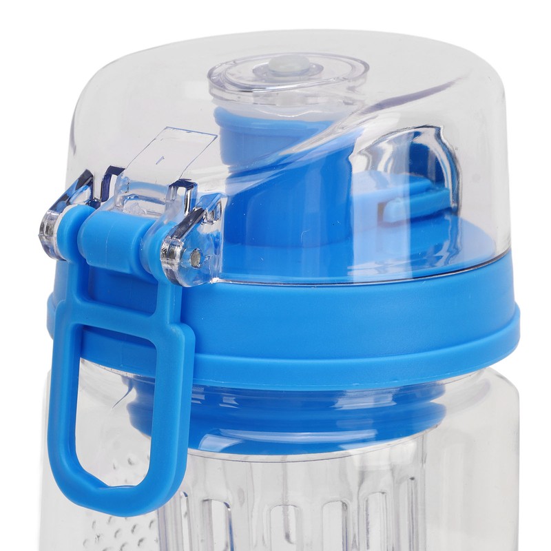 Fruit Infuser Water Bottle Anti Slip Grip Flip Top Lid