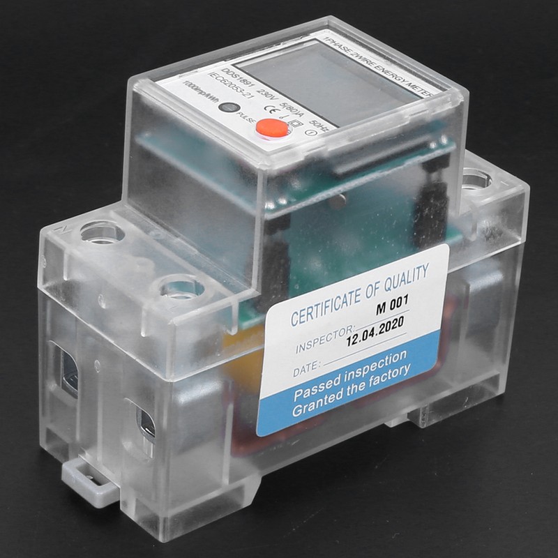 DDS1891 Single Phase 2P DINRail Electric Meter Energy Meter Electronic