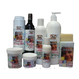 All Natural, Handmade, Sweet Cheeks Baby Lotion by Amish Country Essentials. 2oz
